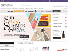 Tablet Screenshot of eskinstore.com